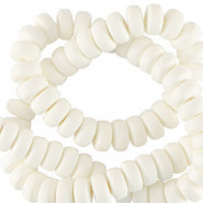 Polymer Perlen Rondell 7mm - White